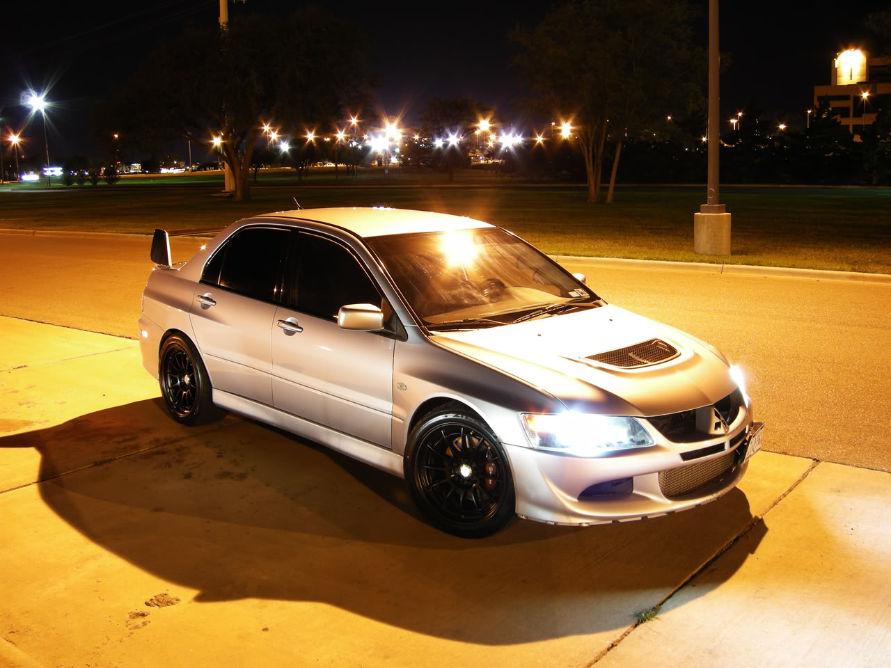 photo 1 Mitsubishi Lancer Evolution custom wheels Enkei NT03-M TF Limited Edition 18x9.5, ET +12, tire size 255/40 R18. 18x9.5 ET+27