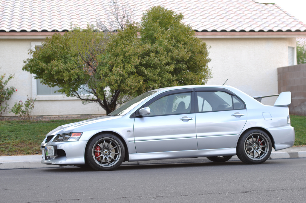 photo 1 Mitsubishi Lancer Evolution custom wheels Volk CE28 17x9.0, ET +35, tire size X R17. x ET