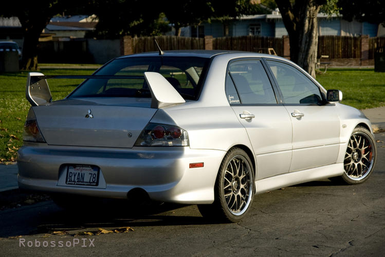 photo 1 Mitsubishi Lancer Evolution custom wheels Volk Racing SF Winning 18x9.0, ET +34, tire size 255/35 R18. x ET