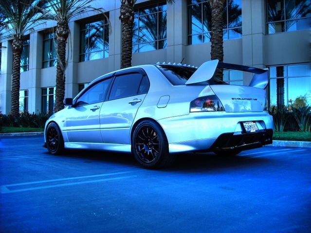 photo 1 Mitsubishi Lancer Evolution custom wheels Team Dynamic  17x9.0, ET +27, tire size 255/ R17. x ET 