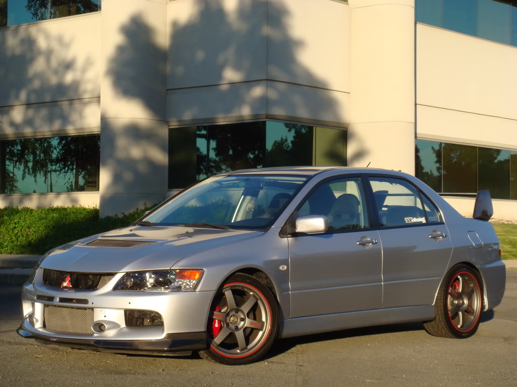 photo 1 Mitsubishi Lancer Evolution custom wheels Volk TE37 18x9.0, ET +35, tire size 255/35 R18. x ET