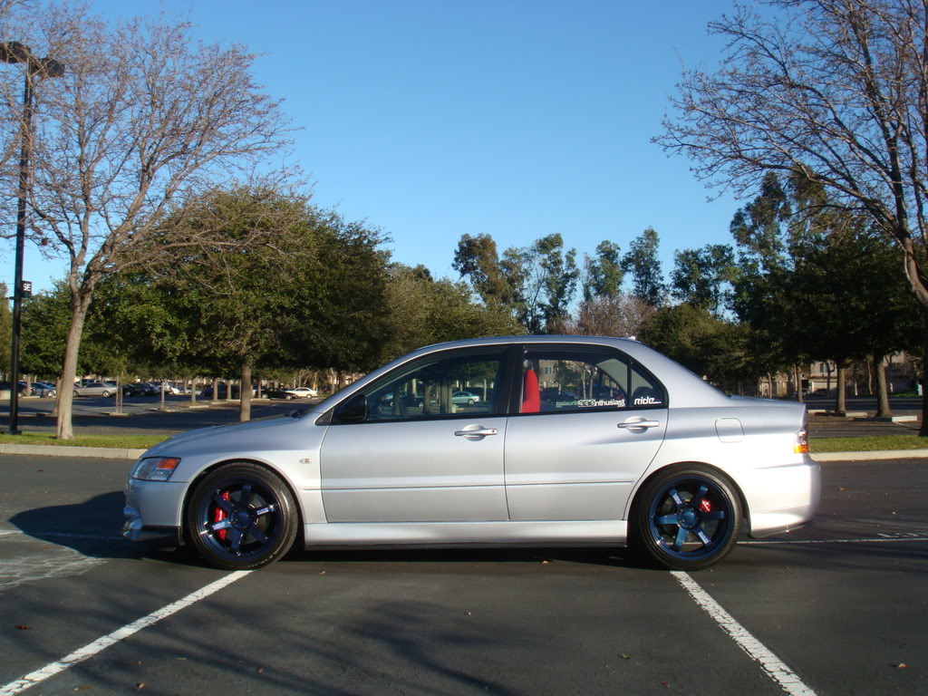 photo 3 Mitsubishi Lancer Evolution custom wheels Volk TE37 18x9.5, ET +22, tire size 245/40 R18. x ET