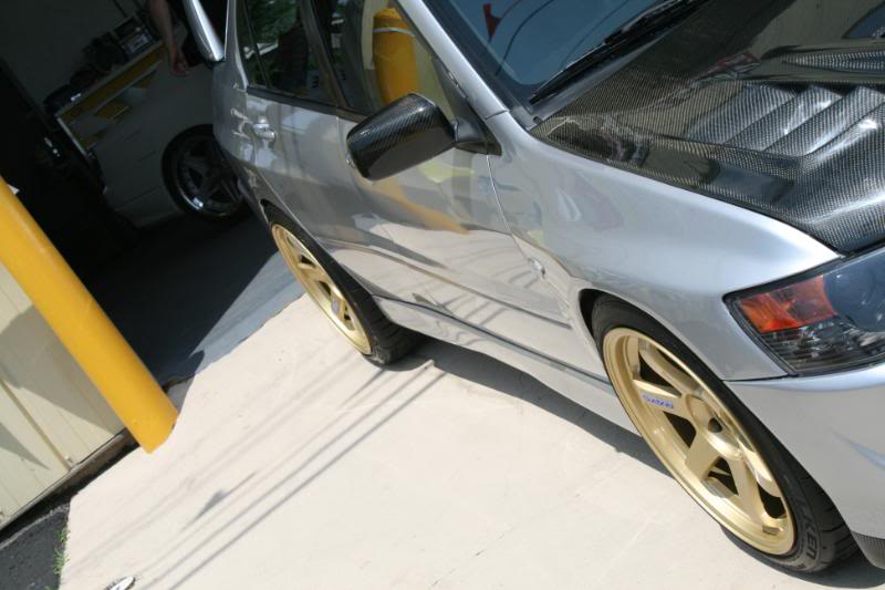 photo 1 Mitsubishi Lancer Evolution custom wheels Volk TE37 18x9.5, ET +22, tire size X R18. x ET