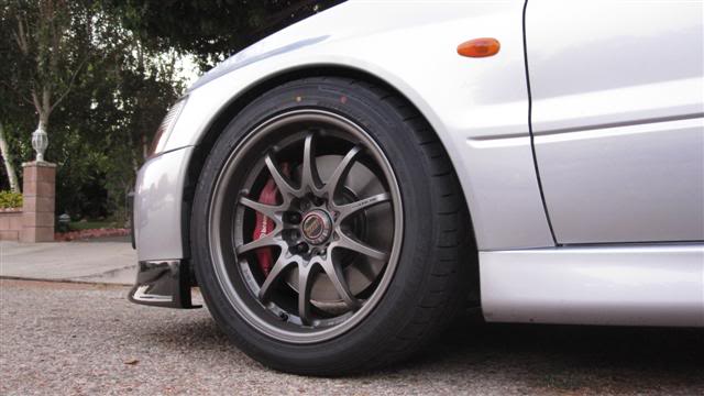 photo 1 Mitsubishi Lancer Evolution custom wheels Volk Racing CE28N 17x9.5, ET +28, tire size X R17. x ET