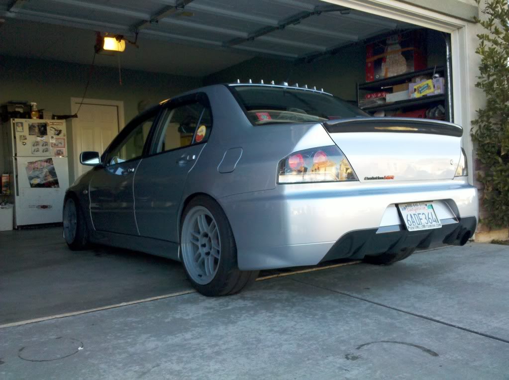 photo 1 Mitsubishi Lancer Evolution custom wheels Enkei RPF1 17x10.0, ET +18, tire size 255/40 R17. 17x10.0 ET+38