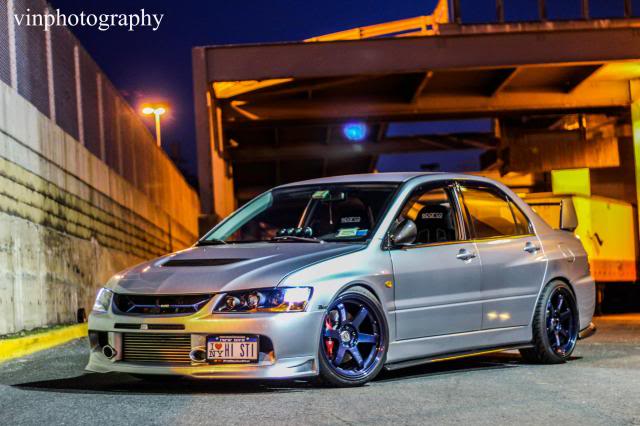 photo 1 Mitsubishi Lancer Evolution custom wheels Volk Te37 18x9.5, ET +22, tire size X R18. x ET