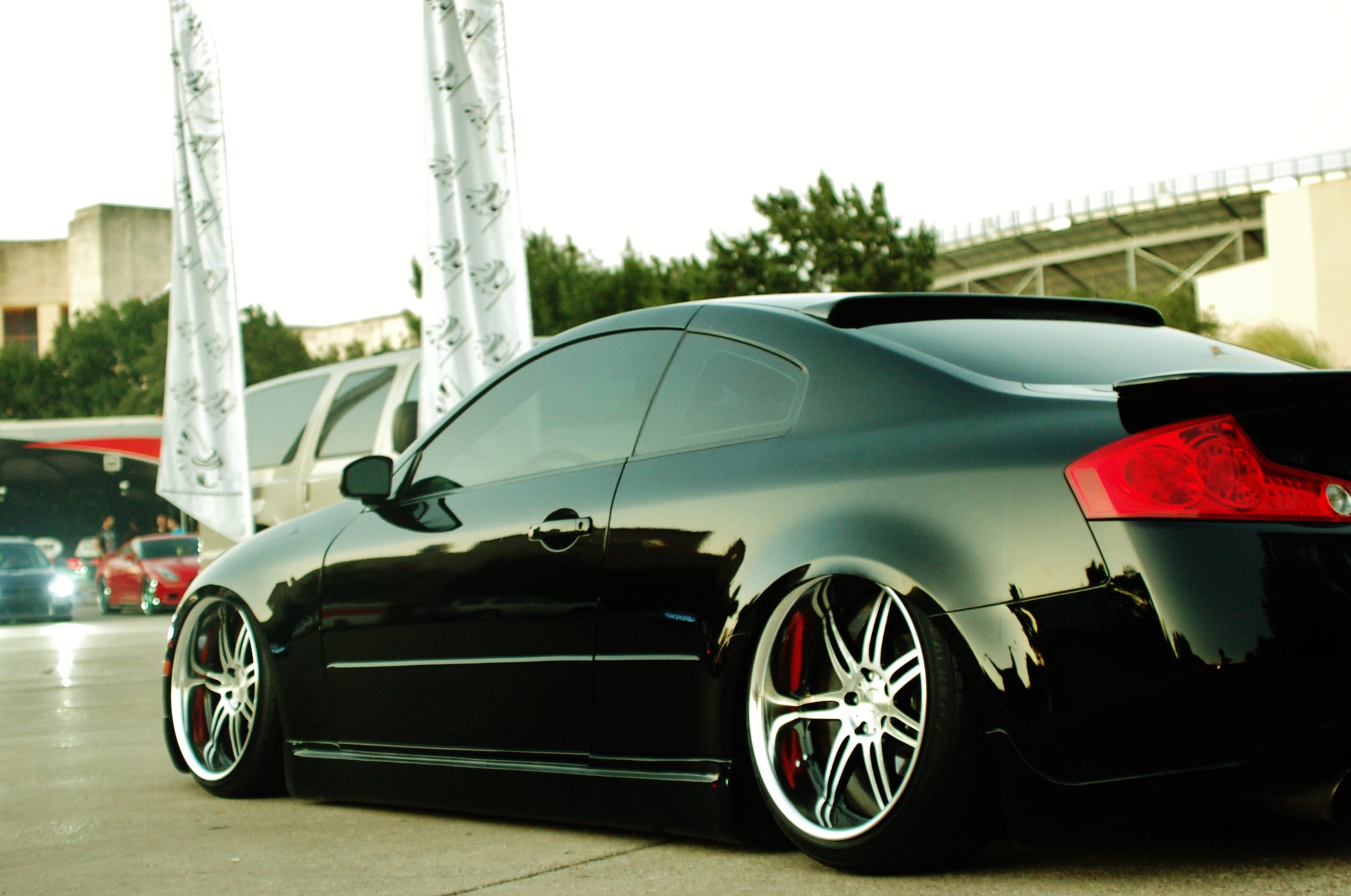 photo 1 Infiniti G35 custom wheels Work Varianza T1s 20x9.5, ET -10, tire size 225/35 R20. 20x10.5 ET-10 255/35 R20