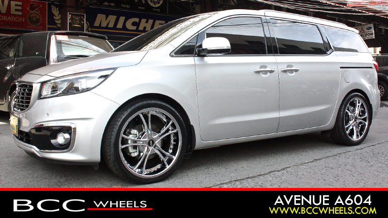 photo 1 Kia Sedona custom wheels Avenue A604 22x, ET , tire size 265/35 R22. x ET