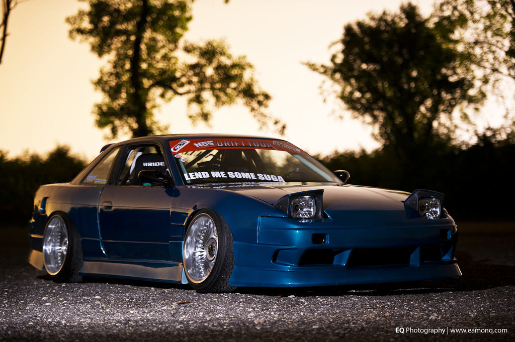 photo 5 Nissan S13 custom wheels Work Emitz 18x10.0, ET -17, tire size 225/40 R18. 18x11.5 ET-24 235/40 R18