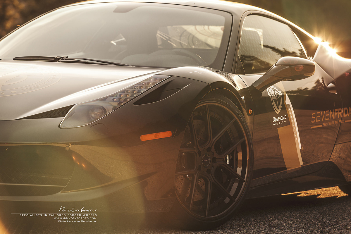 photo 3 Ferrari 458 Italia custom wheels Brixton CM5 Targa 21x9.5, ET , tire size X R21. 22x12.0 ET 