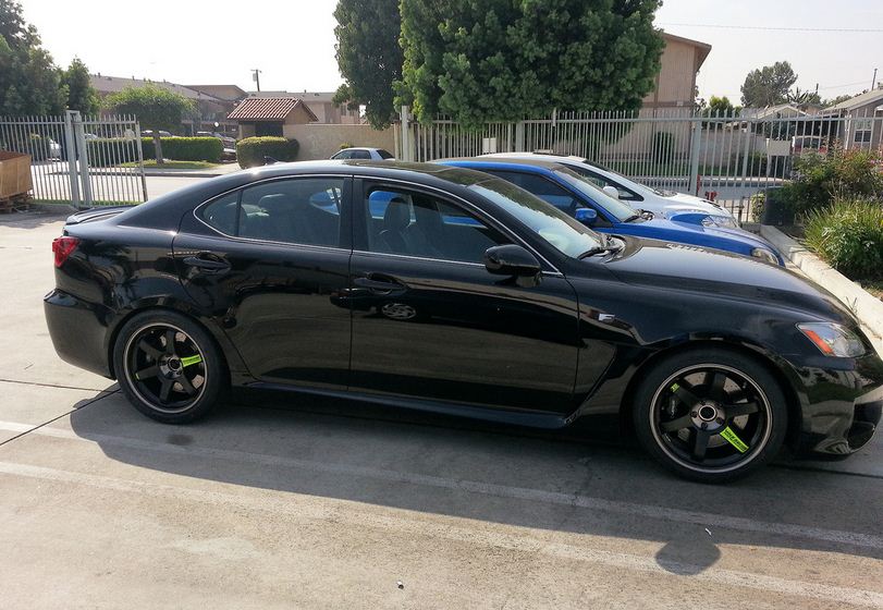 photo 1 Lexus IS-F custom wheels Volk Racing 18x10.0, ET +40, tire size 265/35 R18. x ET