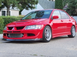 photo 1 Mitsubishi Lancer Evolution custom wheels Enkei RPF1 17x8.5, ET +30, tire size 255/40 R17. 17x8.5 ET+30
