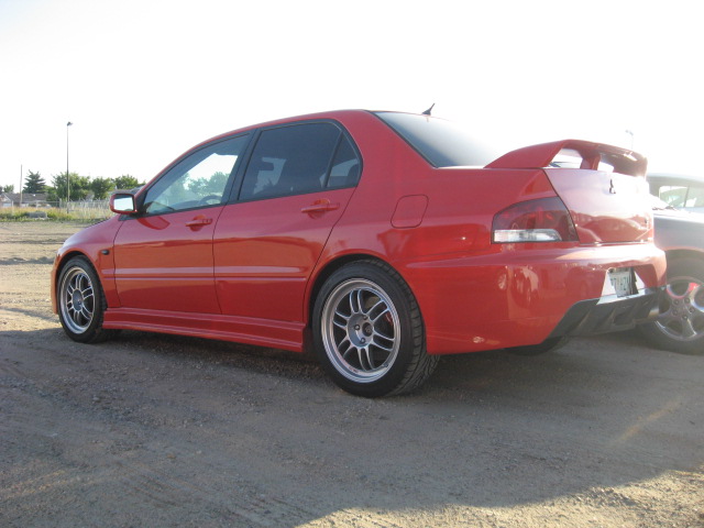 photo 2 Mitsubishi Lancer Evolution custom wheels Enkei RPF1 17x8.5, ET +30, tire size 255/40 R17. 17x8.5 ET+30