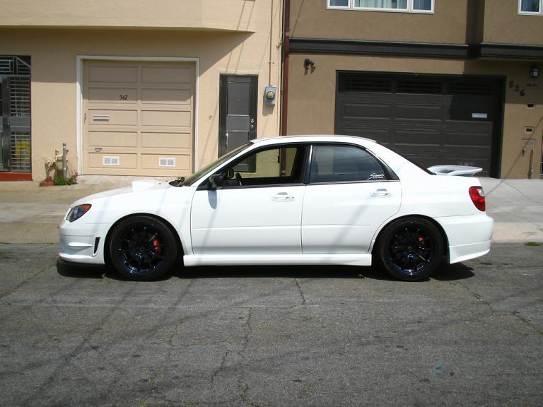 photo 1 Subaru Impreza WRX custom wheels Rays Engineering Volk Racing CE28n 18x8.5, ET +44, tire size 235/40 R18. x ET 