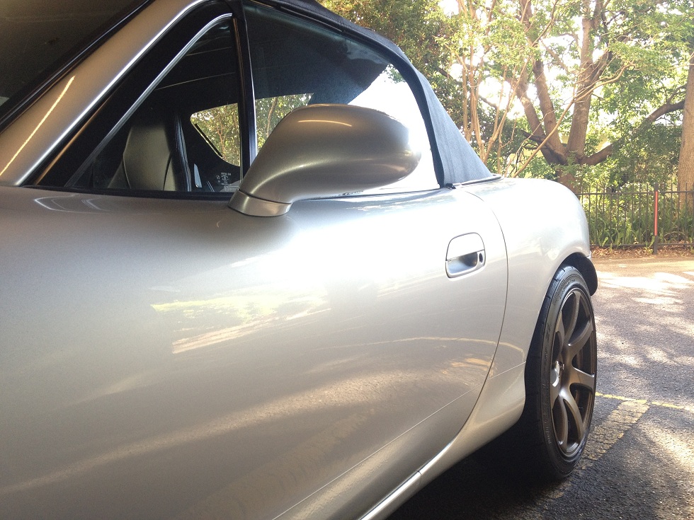 photo 4 Mazda MX-5 Miata custom wheels Work Emotion XT7 17x8.0, ET +32, tire size 215/40 R17. 17x9.0 ET+38 235/40 R17