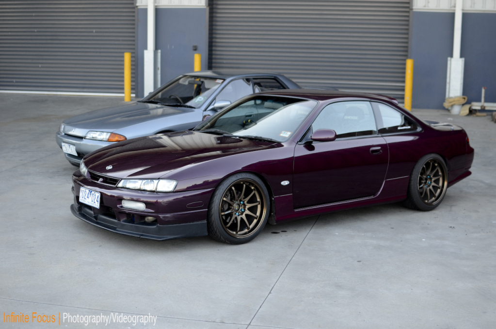 photo 6 Nissan S14 custom wheels Rays CE28n 18x9.5, ET +15, tire size 225/40 R18. 18x10.5 ET+18 235/40 R18