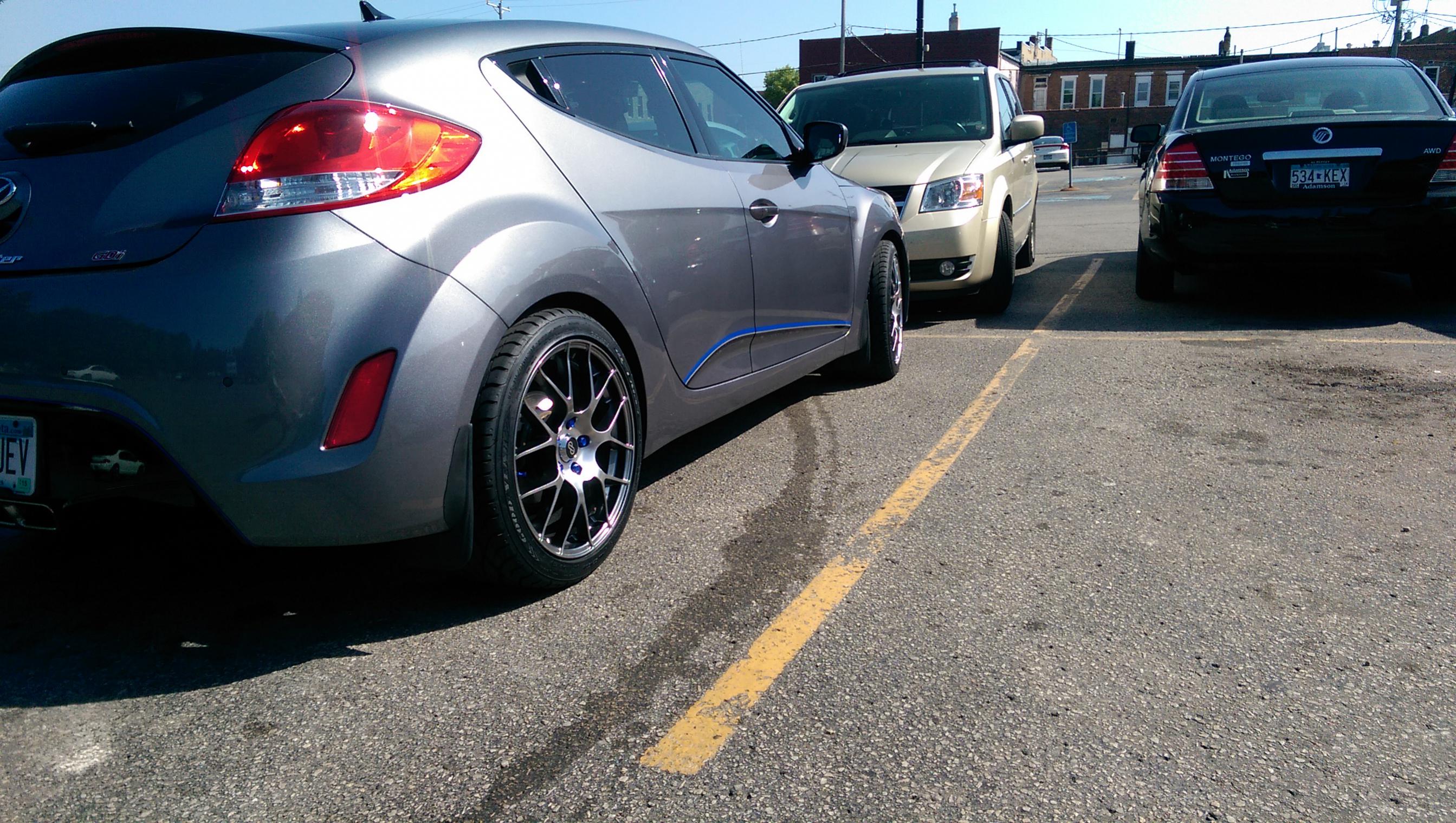 photo 1 Hyundai Veloster custom wheels Enkei Raijin 18x8.5, ET +38, tire size 235/40 R18. x ET 