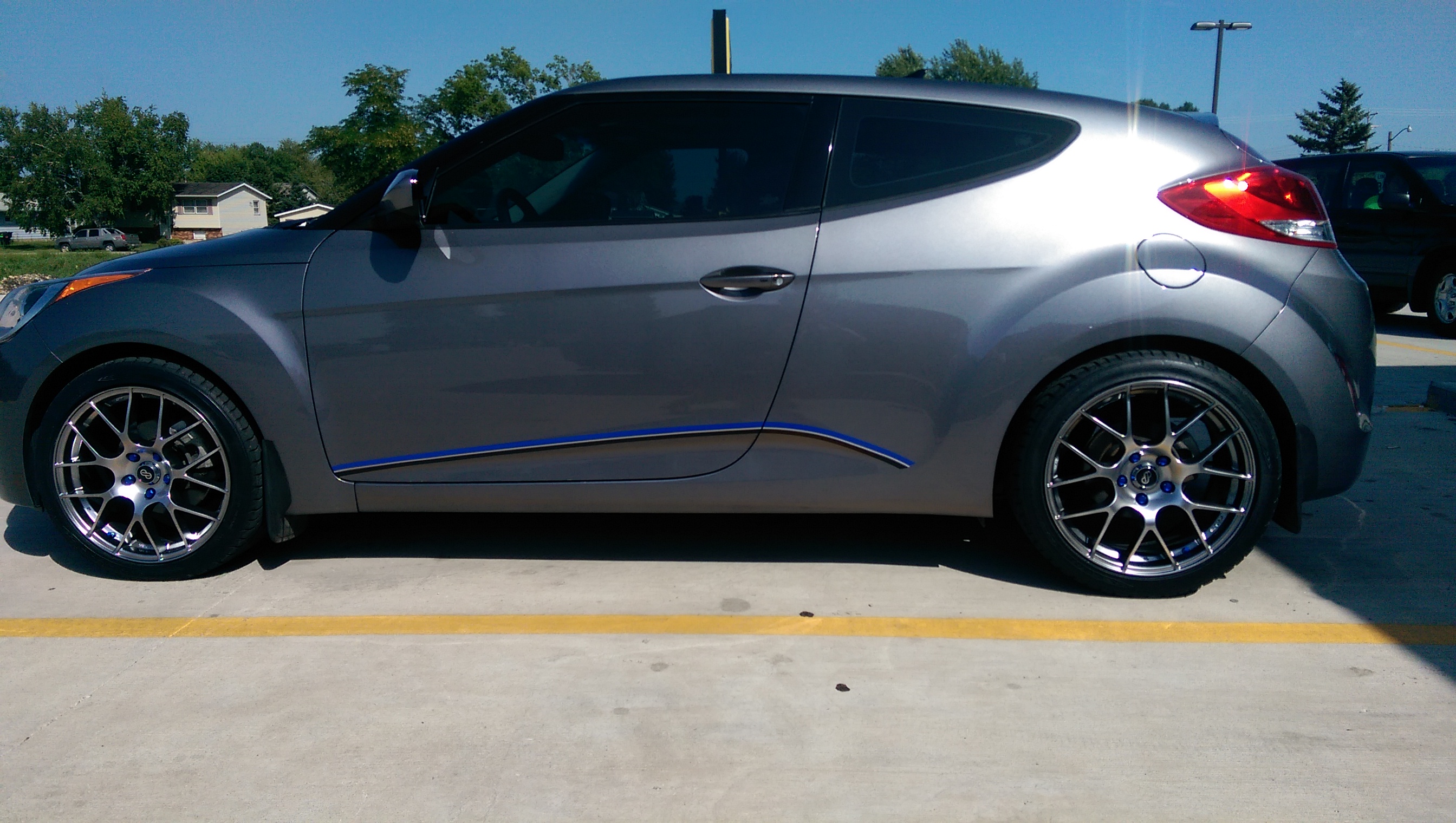 photo 3 Hyundai Veloster custom wheels Enkei Raijin 18x8.5, ET +38, tire size 235/40 R18. x ET 