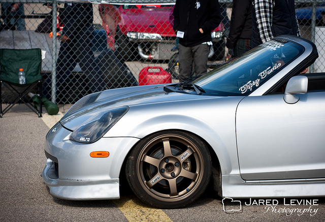 photo 6 Toyota MR2 Spyder custom wheels Volk TE37 16x8.0, ET +42, tire size 205/40 R16. 16x8.0 ET+17 205/45 R16