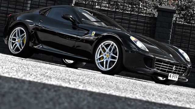 photo 2 Ferrari 599 GTB Fiorano custom wheels Kahn Monza 21x9.0, ET , tire size X R21. 22x12.0 ET 