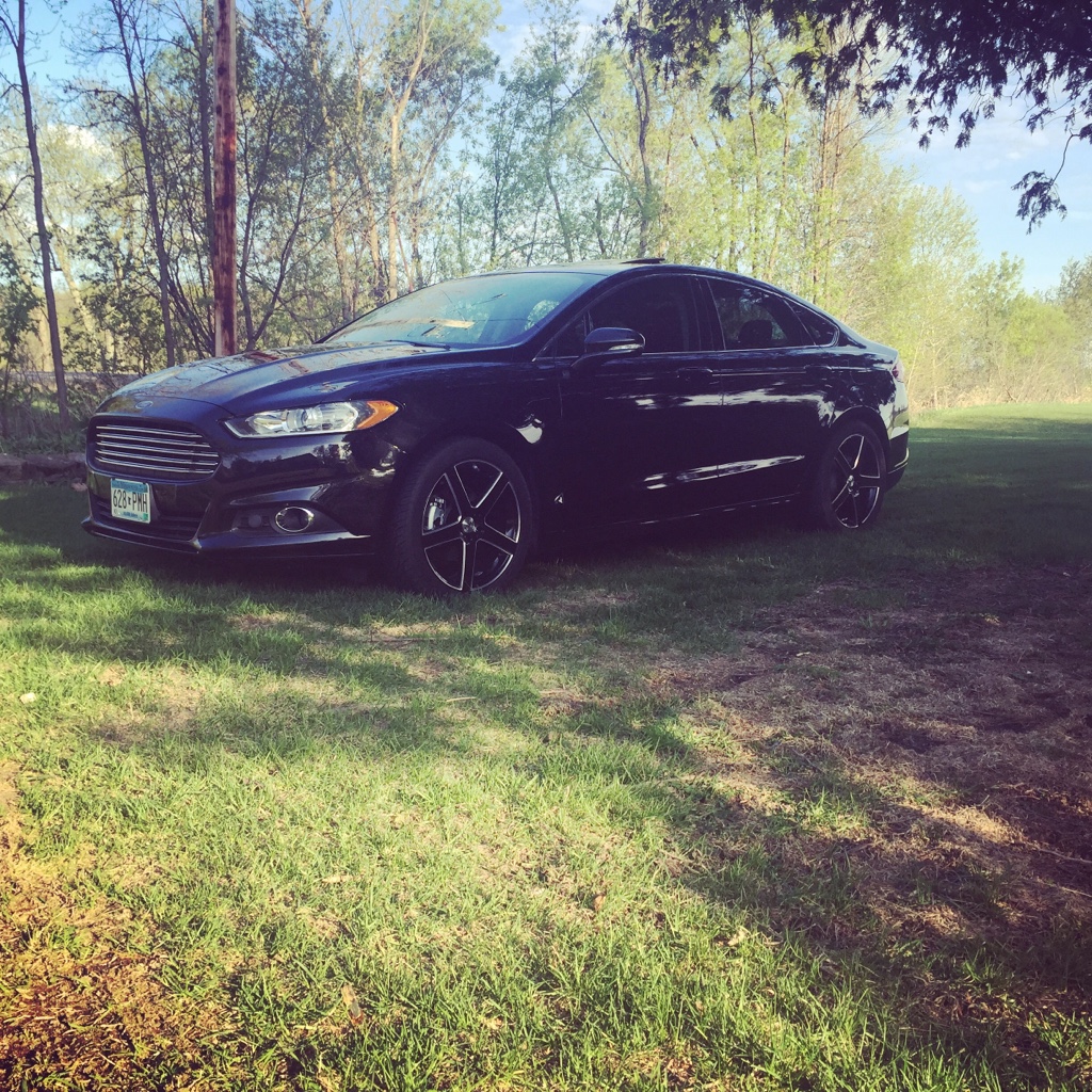 photo 1 Ford Fusion custom wheels TSW Rivage Black 19x, ET , tire size 255/40 R19. x ET