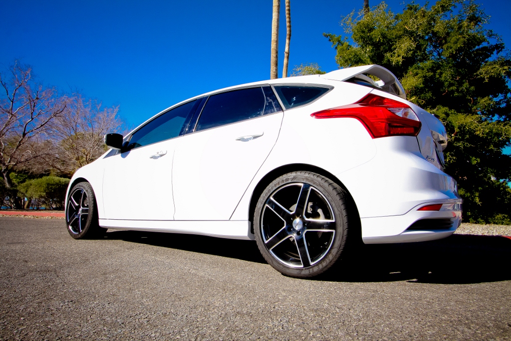 photo 1 Ford Focus ST custom wheels TSW Rivage 18x8.0, ET +40, tire size 235/40 R18. x ET 