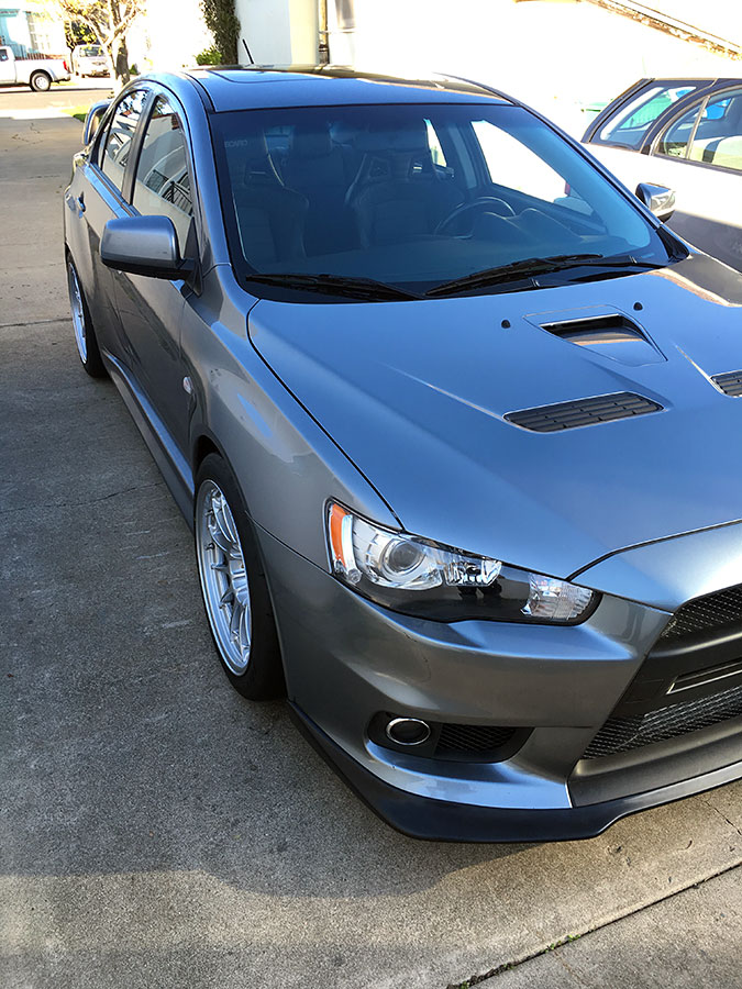 photo 2 Mitsubishi Lancer Evolution custom wheels   18x10.5, ET +18, tire size 275/35 R18. 18x10.5 ET+30