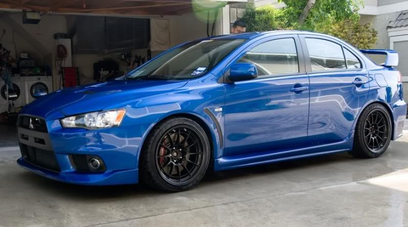 photo 2 Mitsubishi Lancer Evolution custom wheels Enkei NT03 18x10.5, ET +30, tire size X R18. x ET