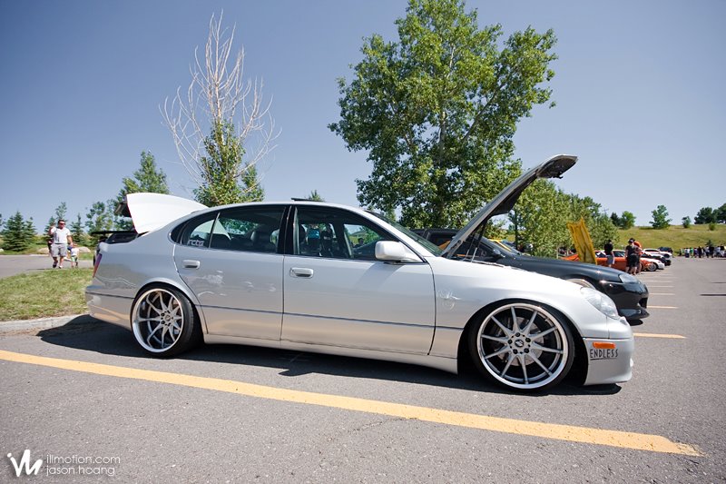 photo 6 Lexus GS 400 custom wheels Work XSA 03C 19x9.5, ET +9, tire size 215/35 R19. 19x11.0 ET-1 275/30 R19