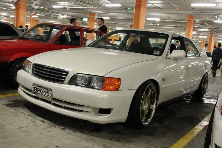 photo 1 Toyota Chaser custom wheels AME- Enkei Circlar 18x9.0, ET +15, tire size 215/35 R18. 18x10.0 ET+15 215/40 R18