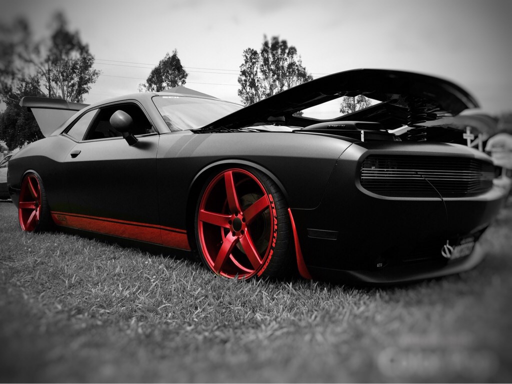 photo 1 Dodge Challenger custom wheels Vossen CV3 22x9.0, ET , tire size X R22. 22x10.5 ET