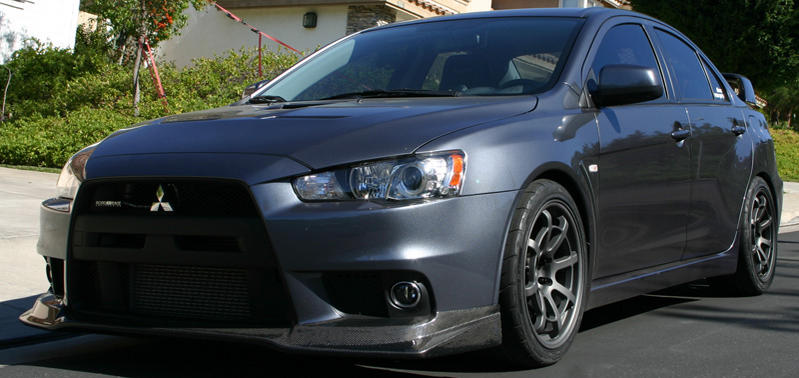 photo 3 Mitsubishi Lancer Evolution custom wheels ARK Design R8 18x9.5, ET +22, tire size 265/40 R18. x ET