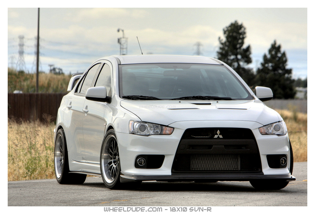 photo 1 Mitsubishi Lancer Evolution custom wheels Rota SVN-R 18x10.0, ET +20, tire size X R18. x ET