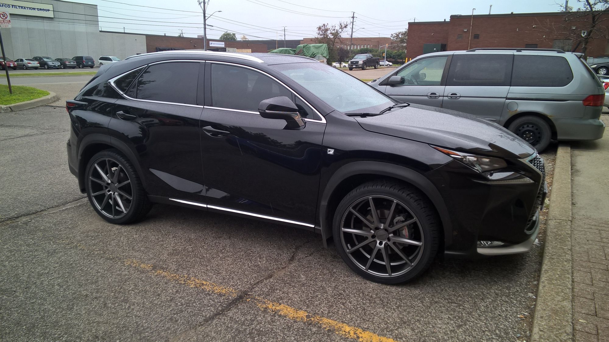 photo 1 Lexus NX 200t custom wheels Vossen VFS1 22x9.0, ET +38, tire size 265/35 R22. x ET