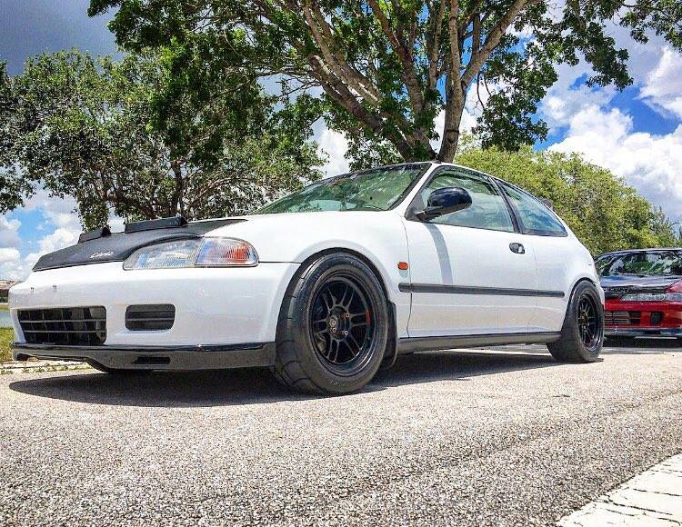 photo 3 Honda Civic custom wheels Enkei RPF1 15x8.0, ET , tire size 225/45 R15. x ET