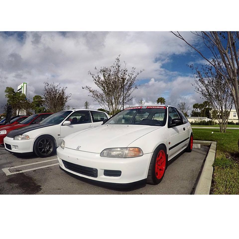 photo 4 Honda Civic custom wheels RAYS Gramlights 15x8.0, ET +35, tire size 225/45 R15. x ET 