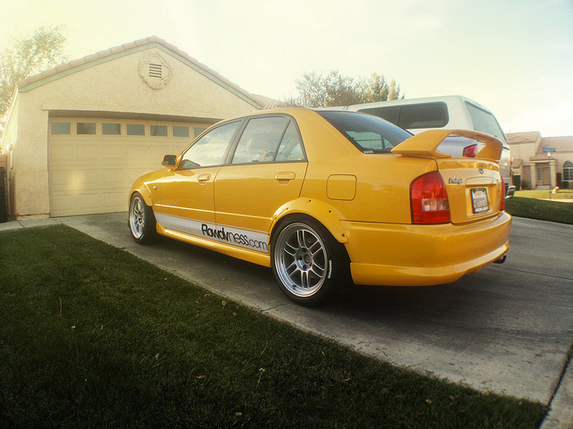 photo 2 Mazda MAZDASPEED Protege custom wheels Enkei RPF1 17x9.0, ET , tire size 245/40 R17. x ET 