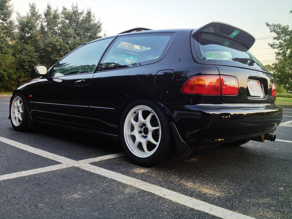 photo 1 Honda Civic custom wheels WedsSport TC-05 16x8.0, ET +34, tire size 205/50 R16. 16x7.0 ET+33 225/45 R16