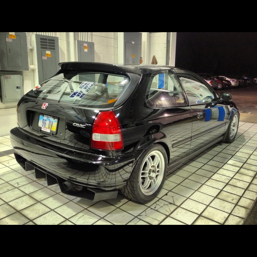 photo 1 Honda Civic custom wheels Enkei RPF1 16x, ET +42, tire size 225/45 R16. x ET 