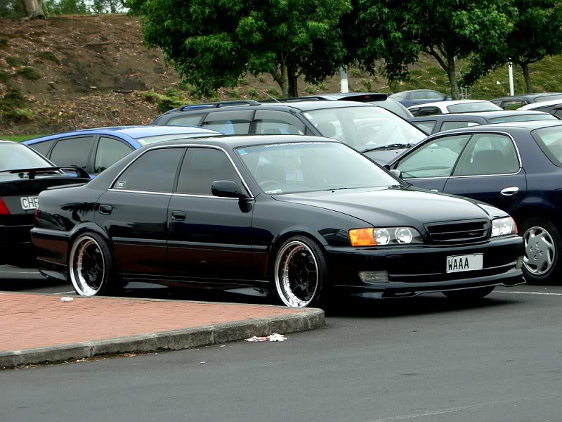 photo 1 Toyota Chaser custom wheels Wolf S1P 18x9.0, ET +15, tire size 215/40 R18. x ET 225/40 R