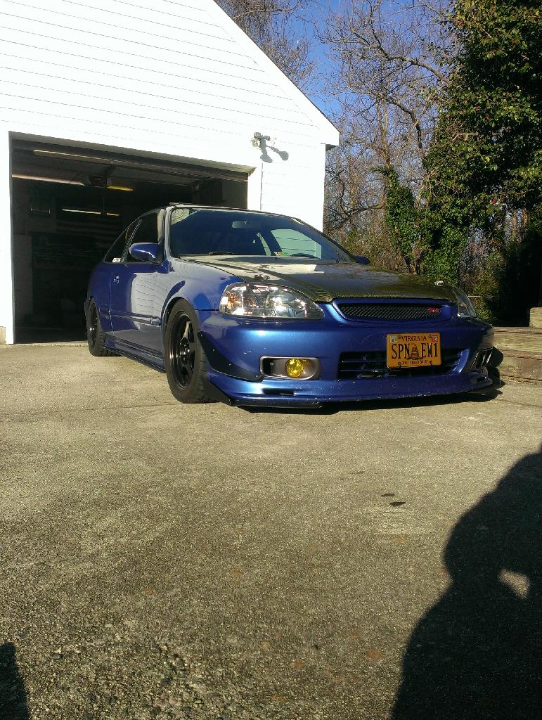 photo 1 Honda Civic custom wheels   16x6.5, ET +35, tire size 205/50 R16. 16x6.5 ET+45