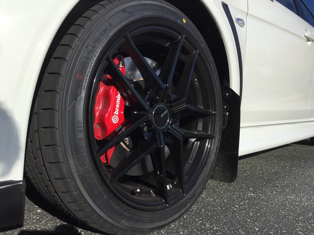 photo 1 Mitsubishi Lancer Evolution custom wheels Enkei TY-5 18x8.5, ET , tire size X R18. x ET 
