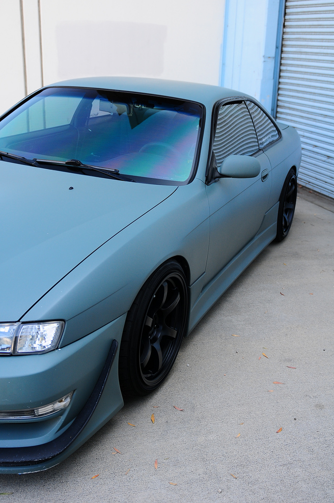 photo 4 Nissan S14 custom wheels RAYS GRAM LIGHT 57DR 18x9.5, ET +12, tire size 225/40 R18. 18x10.5 ET+22 245/40 R18