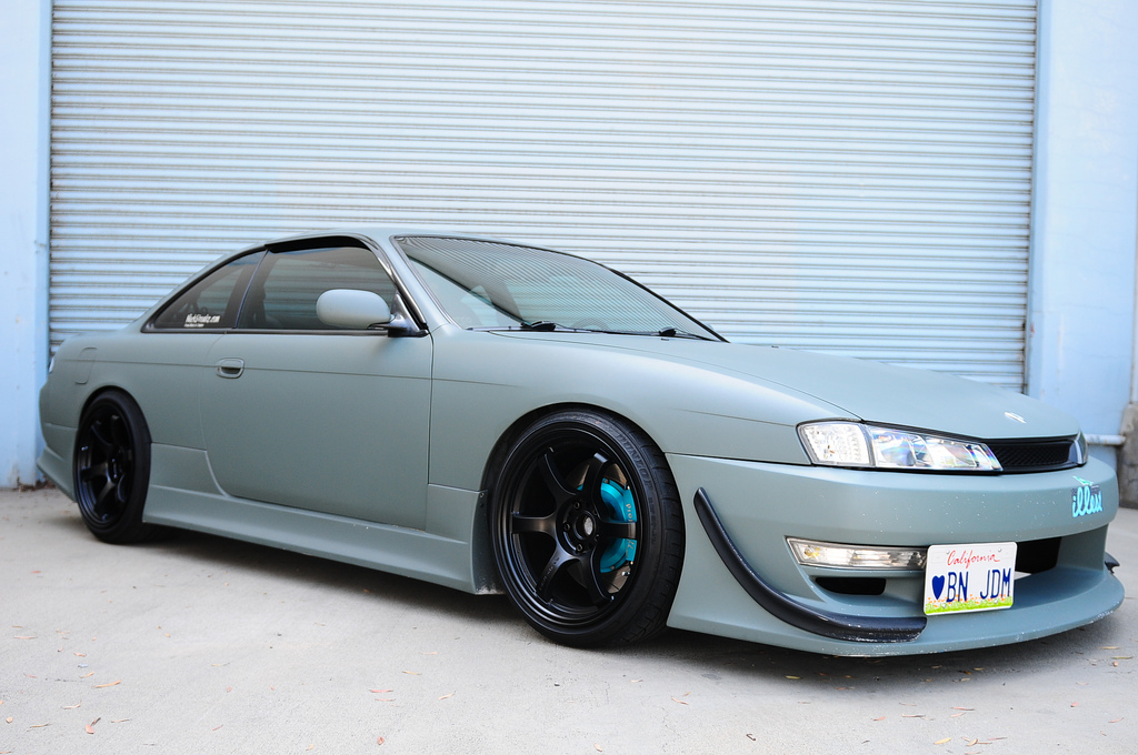 photo 5 Nissan S14 custom wheels RAYS GRAM LIGHT 57DR 18x9.5, ET +12, tire size 225/40 R18. 18x10.5 ET+22 245/40 R18