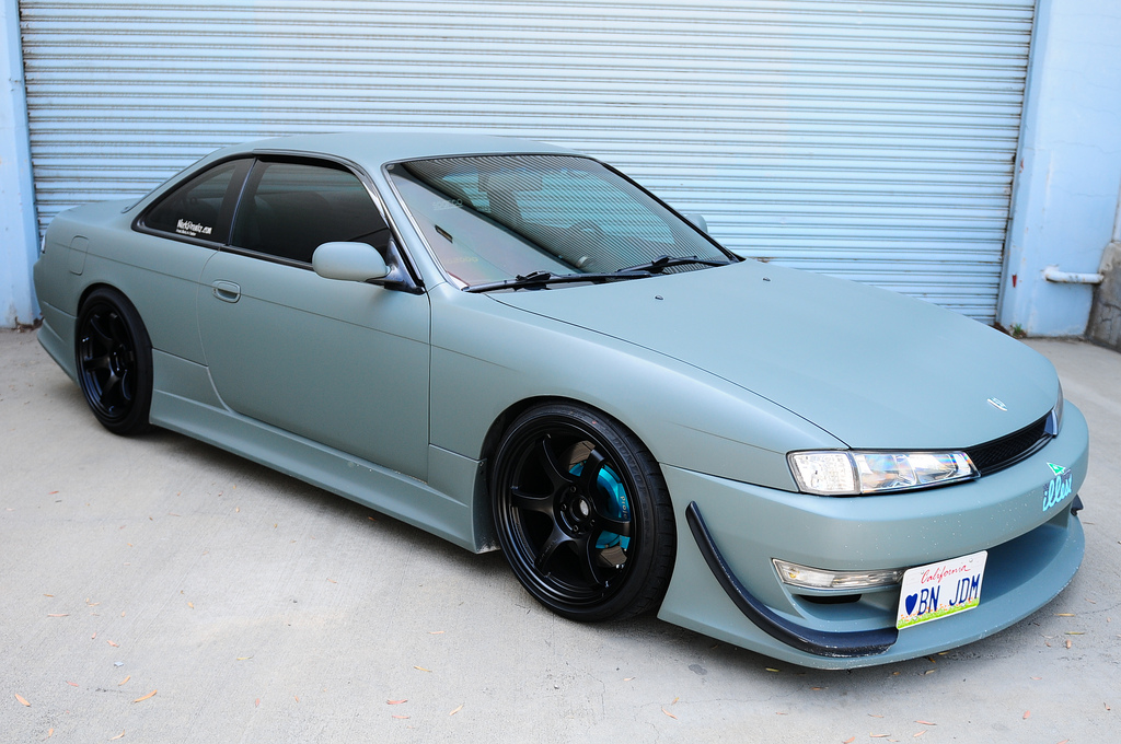 photo 6 Nissan S14 custom wheels RAYS GRAM LIGHT 57DR 18x9.5, ET +12, tire size 225/40 R18. 18x10.5 ET+22 245/40 R18