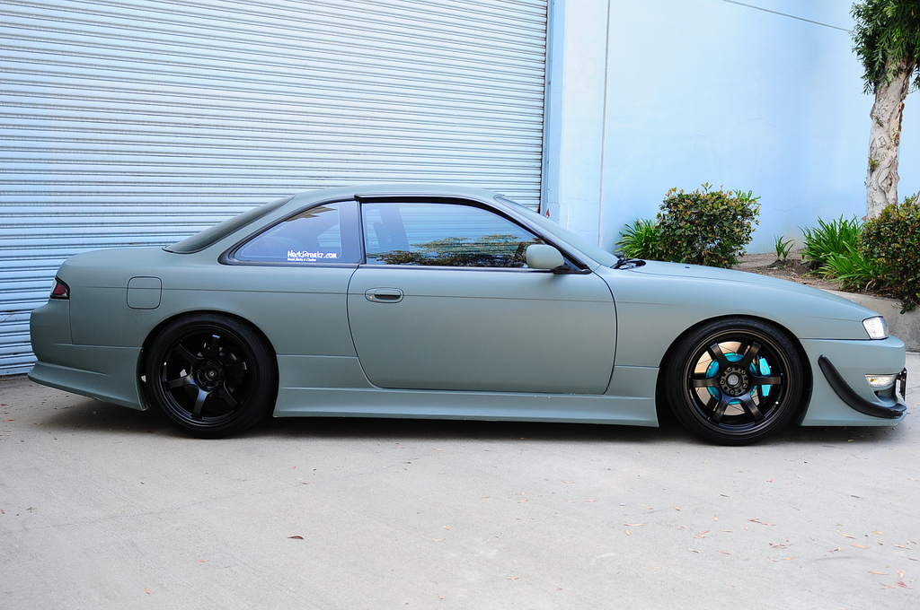 photo 7 Nissan S14 custom wheels RAYS GRAM LIGHT 57DR 18x9.5, ET +12, tire size 225/40 R18. 18x10.5 ET+22 245/40 R18