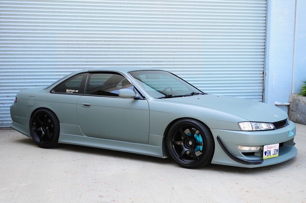 photo 8 Nissan S14 custom wheels RAYS GRAM LIGHT 57DR 18x9.5, ET +12, tire size 225/40 R18. 18x10.5 ET+22 245/40 R18
