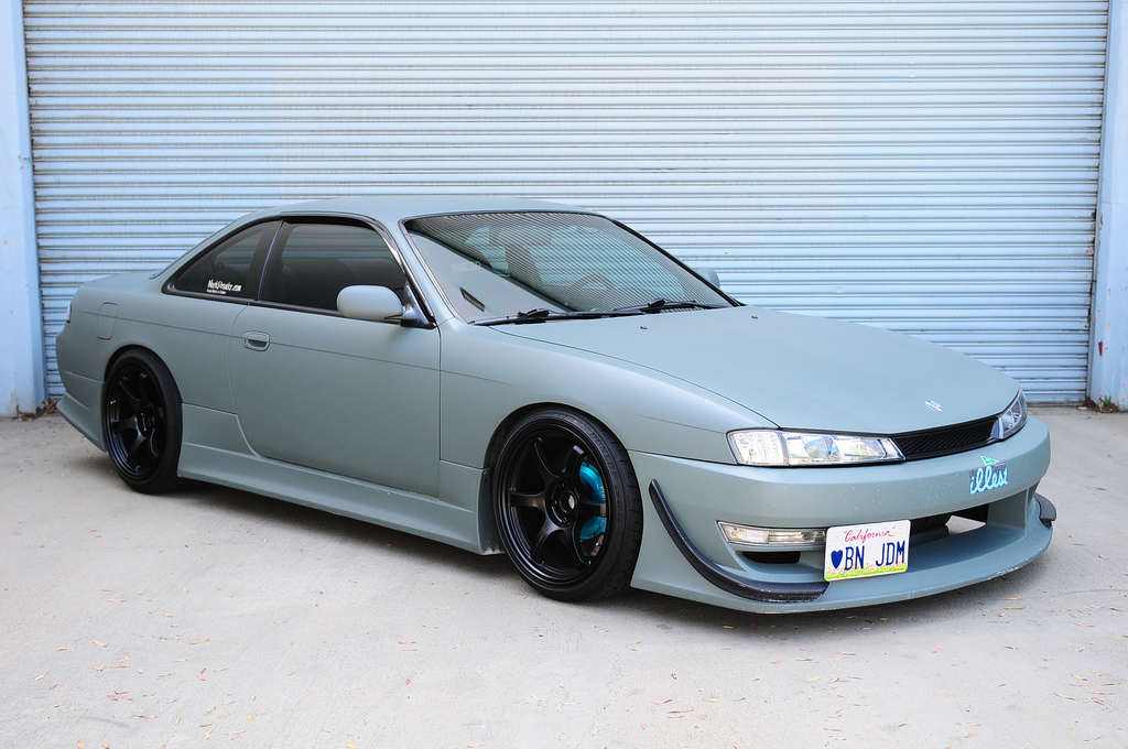 photo 9 Nissan S14 custom wheels RAYS GRAM LIGHT 57DR 18x9.5, ET +12, tire size 225/40 R18. 18x10.5 ET+22 245/40 R18