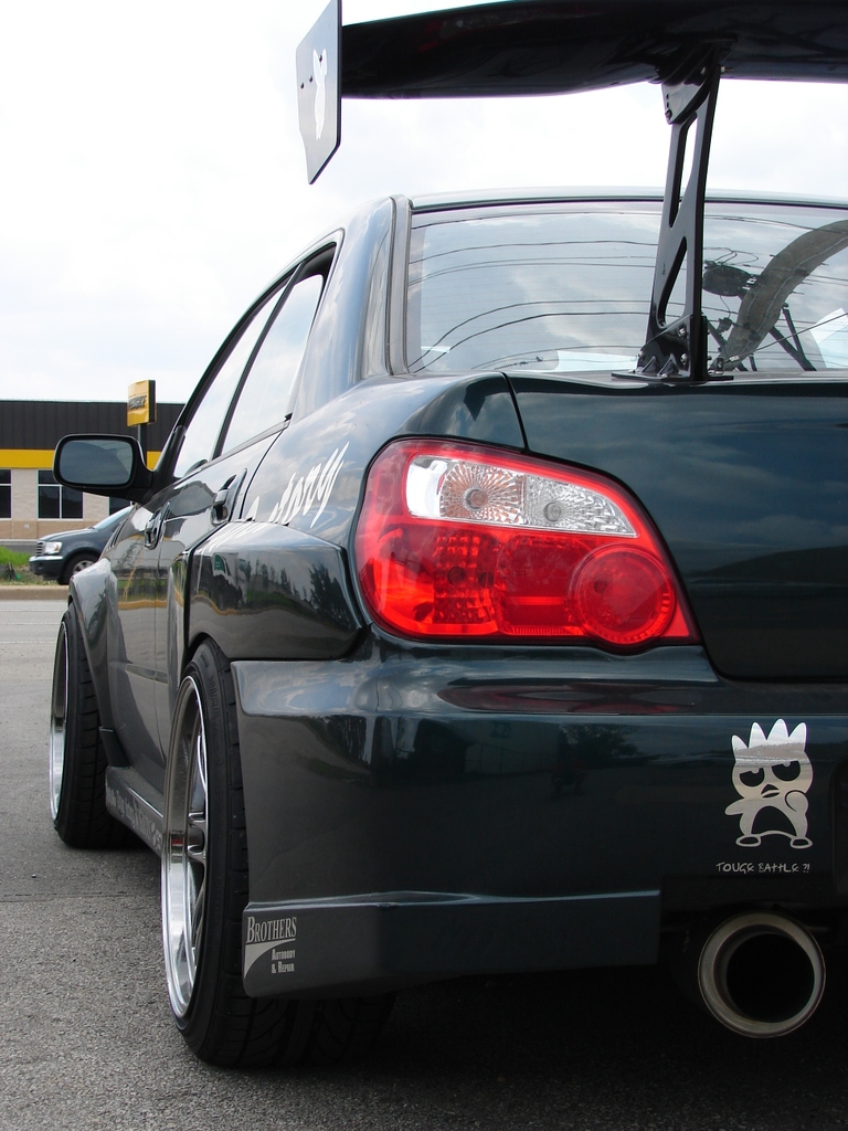 photo 4 Subaru Impreza WRX STi custom wheels Enkei RPF-1 18x10.5, ET +15, tire size 265/35 R18. x ET 
