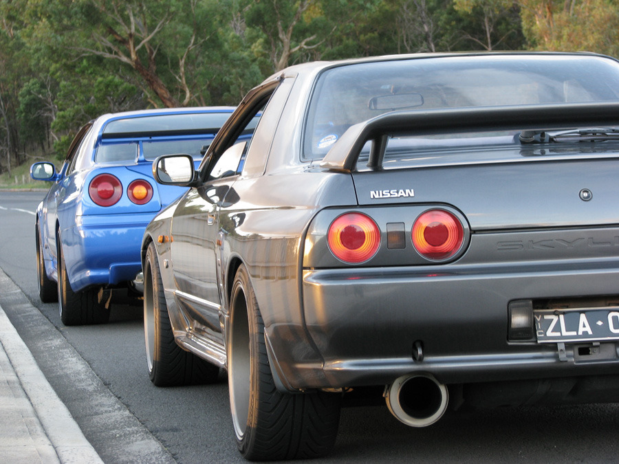 photo 3 Nissan R31-R34 Skyline GT-R custom wheels Work XD9 18x10.0, ET +18, tire size 275/35 R18. x ET 